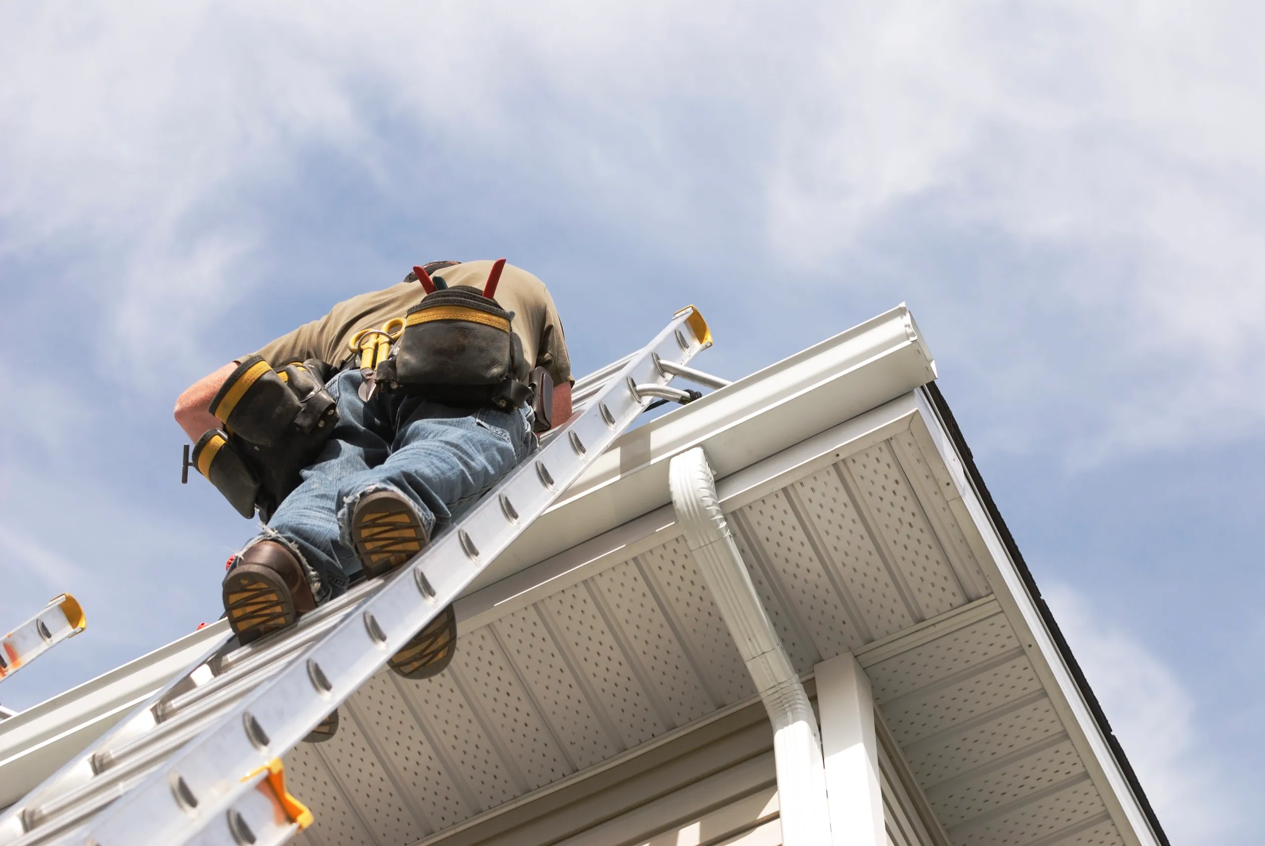 Commercial roofing work by the Benestone Trades Alliance